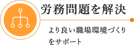 労務問題を解決：より良い職場環境づくりをサポート